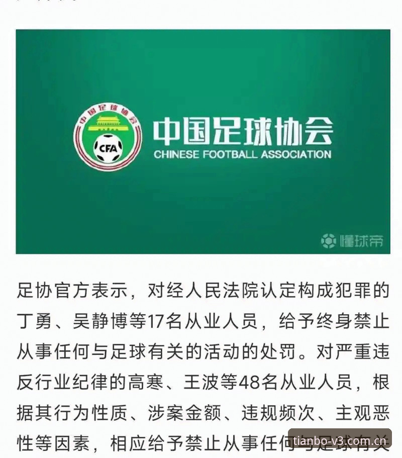 足协第三批禁足名单曝光！中国足球反腐最新动态，天博体育官网深度解析